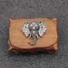 Broche éléphant Vintage en strass, broches animaux en Bronze pour femmes et hommes, costume en Denim, pull, collier, Badge à boutons, Broche259U