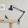 Table Lamps Foldable LED Studio Desk Lamp Vintage Portable With Clamp Book Reading Writing Study Light Fixture For Nail Manicure