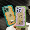 Luxury Woman C Telefonfodral för iPhone 15 15Pro 15Promax Designer Phonecases Brand Handduk Phonecase Fluffy Cases Fuzzy Phone Protective Case