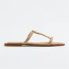 Slippare 2024 Designer Kvinnor Retro Square Toe Flat Sandals Summer Casual Beach Slides Ladies Gladiator Flats