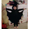 コスプレeraspooky black bat cosplay子供子供のためのハロウィーンコスチュームPurim Carnival Party Animal Phoodie Jumpsuit Boys Fancy Dresscosplay