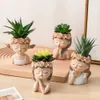 Vases Modern Flower Pots Cute Girl Decorative Planters Succulents Cactus Flowers Pot Decor for Plants Home Flowerpot Gift 231019