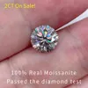 Big 2ct 8 mm prawdziwy kolor d VVS1 3EX Cut Lose Diamond Stone Whole Moissanite na pierścień Fine Jewelry261u