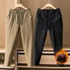 Pantaloni da uomo Uomo 90 Piumino d'anatra bianco imbottito Addensare Pantaloni sportivi caldi invernali impermeabili Pantaloni termici antivento 231020