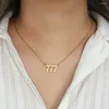 Hanger Kettingen Roestvrij Staal Geluksgetal Vrouwen Sieraden Minimalistisch 18K Vergulde O-ketting 2023 Cadeau