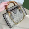 Cucci Sacs Designer Femmes Sacs Diana Bamboo Handbag Tote Sac Luxury Brand Nappa Leather mini Sac à main