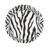 Basker djur hudtryck mönster unisex hink hatt anpassad sommar rese strand zebra textur ränder