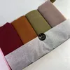 Ropa étnica 4 unids / caja Bufanda de gasa premium con caja Mujeres Plain Hijab Muslim Wrap Sólido Chales Diadema Pañuelo Foulard Femme