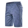 Męskie szorty Bermuda Summer Bawełna środkowa talia Męska Casual Stretch Classic Fit Fitd Beach Short Homme