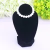 Jewelry Boxes Velvet Fabric Display Ornament Black Mannequin Necklace Pendant Stand Bust Organizer Holder 231019