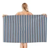 Toalha listra padrão toalhas de praia piscina grande areia livre microfibra secagem rápida leve banho natação