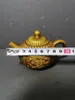 Бутылки Старая Коллекция Китайский Латунный Чайник Статуя Дракона Ручной Работы