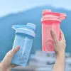 Garrafa de água para bebida plástica à prova de vazamento garrafas esportivas shaker de proteína drinkware bpa free500ml