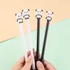 20pcs/Lot Cute Black White Panda Gel Pen 0,5 mm Ink Kawaii Cartoon Student Student School School Supplies Office Pisanie