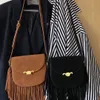 Luxurys Triumph Door Tassel Shouldell Lined Bag Womens Leather Handbags Tote Bag Clutch Cover Crossbody Bag Women Designer Furse Fringe Shpping Evening Bag Wallets