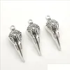 Charms Lot 100 pièces oiseau Skl tibétain Sier charmes perles pendentifs pour la fabrication de bijoux boucle d'oreille collier Bracelet porte-clés accessoires bijou Dh3Hi