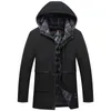 Men's Down Parkas Parka Men Coats 2023 Winter Jacket Thicken Hooded Waterproof Outwear Warm Coat Fathers' Clothing Casual Overcoat 231020