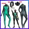 Cosplay Anime Game Valorant Viper Cosplay Costume Bodysuit Jumpsuit Wig Mask Zentai Suit Party Carnival Character Dress for Aduit Kids