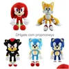 Animali di peluche ripieni Nuovo Super Sonic Hedgehog Peluche Tarsnack Giocattolo Giocattoli Regali Animali di peluche Peluche Dh4Ui