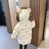 Manteau d'hiver épaissi Style court filles doudoune manteau à capuche enfant Parka combinaison de neige dessin animé vêtements d'extérieur décontracté coton vêtements 2023 nouveau 231020