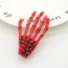 Creative Skeleton Hand Bone Hair Clip Bone Claw Gripper Ghost Skull Hairpin Barrettes Women Girls Halloween Hair Accessories