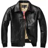 Мужские кожаные куртки из искусственной кожи 2023, классические летные куртки A2 из натуральной коровьей кожи, мужская куртка в стиле милитари, авиационные пальто, осенние Chaqueta De Cuero Para Hombre 231020