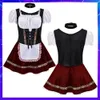 Cosplay Male Woman Bavarian Oktoberfest Costume Traditional German Beer Outfit Cosplay Halloween Carnival Festival Party Maid Dress