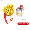 Blocs nouveaux blocs Moc restauration rapide Burger glace frites blocs bricolage assemblage ornement jouets pour enfants cadeau de vacances R231020