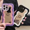 Luxury Woman C Telefonfodral för iPhone 15 15Pro 15Promax Designer Phonecases Brand Handduk Phonecase Fluffy Cases Fuzzy Phone Protective Case