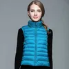 Winter vrouwen effen vest mouwloos jasje Classic Feather Casual bodywarmer Vesten plus size S-XXXLshiny 3C8W6