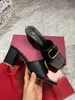 2023 Designer shoes Spring/Summer Women's slippers Elegant style imported calfskin leather soles