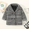 Jacken Baby Jungen Wollmantel Frühling Herbst Winter Kleidung Kinderkleidung Jungen Baby Mäntel Mädchen Mittellange britische schöne Wolljacke 231019