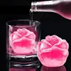 3D Silicone Rose forme machine à glaçons crème glacée Silicone moule machine à boules de glace réutilisable whisky Cocktail moule 1020