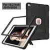 Tungt tablettfodral för iPad Inch 7: e 8: e generationen robust tuff påverkan Hybrid rustning Silikon PC Defender Shell ZZ