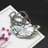 Anhänger Halsketten Natürliche Abalone Muschel Halskette Insekt Schmetterling Perlmutt Charm Choker Für Frauen Männer Schmuck Geschenk