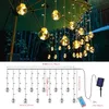 1 confezione da 137,8 pollici di luci solari a LED con sfera dei desideri con telecomando, luci solari per decorazioni natalizie per esterni, decorazioni per giardino in cortile, luce per atmosfera da campeggio