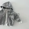 Clothing Sets 2023 Baby Casual Tracksuit Children Boys Cotton Zipper Hooded Jacket+Jogger Pants Set 2Pcs/Sets Kids Girls Leisure Sport Suits J231020