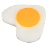 Party Decoration Heart-Shaped Simulation Fried Egg Model Pography Prop Food Display Fake