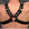 Reggiseni Set B CYQZ Top in pelle Cinture per uomo Cinture gotiche BDSM Bondage Gay Fascia toracica Punk Rave Costumi per gabbia per il corpo Cintura larga232b