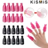 Inne przedmioty KISMIS 10PCS Bowknot Plastikowe paznokcie zanurzone z klipu czapka UV Poliska do zmywacza 231020