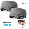 Masques de fête Bluetooth Écouteurs de sommeil Masque pour les yeux Bandeau de sommeil Doux Élastique Confortable Écouteurs de musique sans fil