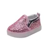 Chaussures plates Enfants brillant chaussures décontractées mode LED allumer des baskets pour filles garçons paillettes enfants semelle souple anti-dérapant conseil 231019