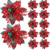 Décorations de Noël 5pcs 145 cm Fleurs artificielles de paille