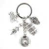 Nowe przybycie DIY wymienne 18 mm snap biżuteria wino łańcuch kluczowy przycisk klęski kluczyek torebka urok Key Ring Lover Prezenty dla 279D