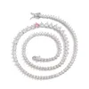 Łańcuchy eyika luksusowe kobiety różowy łańcuch tenisowy Naszyjnik mosiądz wielkość wielkość kształt losowany cz chok bioder biżuterii prezent