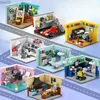 Blocks Mini Street View City Architecture Building Blocks snack Store Shop House Model Bricks Assembled Castle Toys for Children R231020