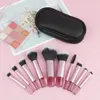 Rossetto 10 pezzi Mini RT Set di pennelli per trucco in polvere Ombretto Fondotinta Blush Frullatore Correttore Strumenti di bellezza Professionale 231020