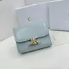 Borsa in pelle di marca di alta qualità di lusso triomphe cuir Borse porta carte di credito Borsa da sera Borsa a tracolla con frange di design Porta carte Busta Borsa a tracolla