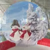 Atividades ao ar livre 5m longo grande transparente cúpula inflável bolha tenda globo de neve com túnel balão de natal para tirar fotos