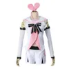 cosplay Kizuna AI Cosplay Virtual Youtuber Girl Costume Sailor Suits Headpiece Pants Gloves Socks Outfits Pink and White Fullsetcosplay
